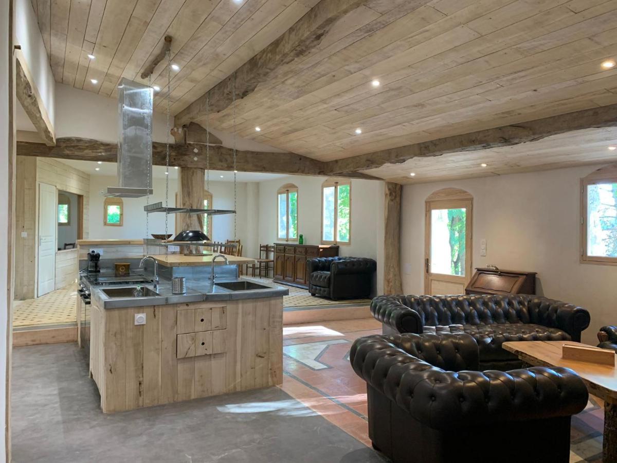 Grand Gite Les Cabanes De Fallot Pour 19 Personnes - Piscine Naturelle L'isle-Bouzon 외부 사진