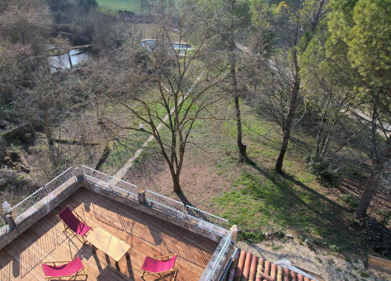Grand Gite Les Cabanes De Fallot Pour 19 Personnes - Piscine Naturelle L'isle-Bouzon 외부 사진